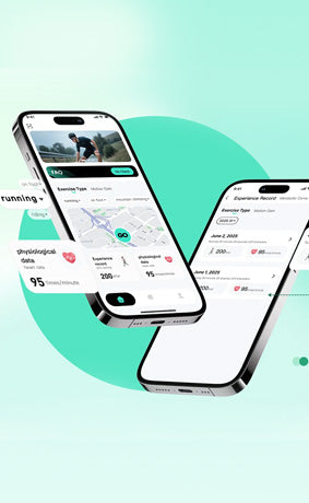 Uni Shape mobile fitness data dashboard